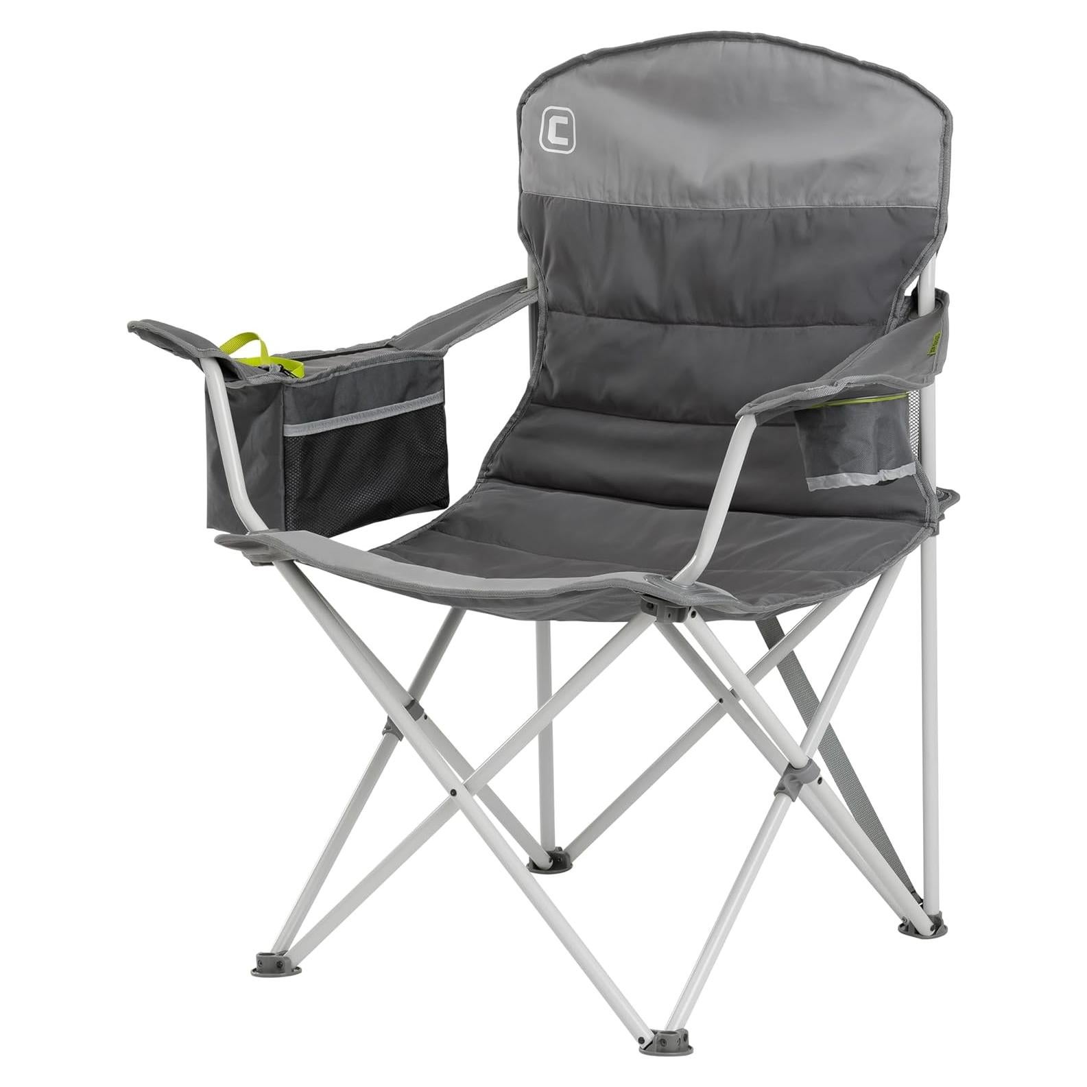 Silla Plegable CORE con Enfriador y Portavasos - Gris Oscuro