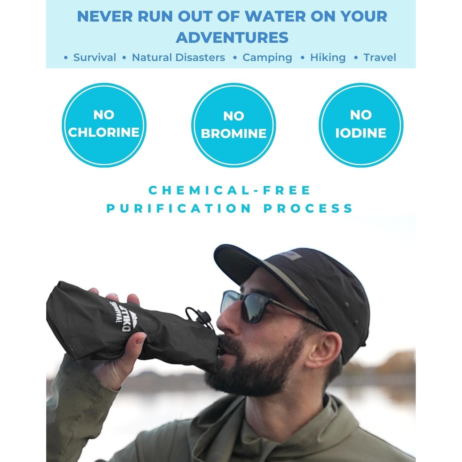 Botella Filtrada Tactiko 740ml - Filtro UF y Carbono Activado