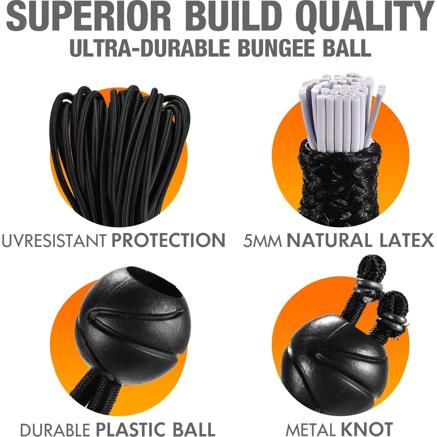 Paquete de 50 Cuerdas Bungee XIANGLE 15.24 cm Alta Resistencia