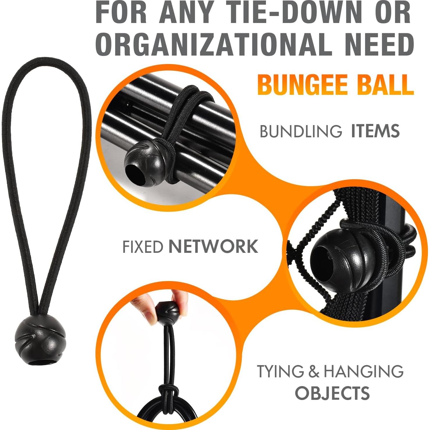 Paquete de 50 Cuerdas Bungee XIANGLE 15.24 cm Alta Resistencia