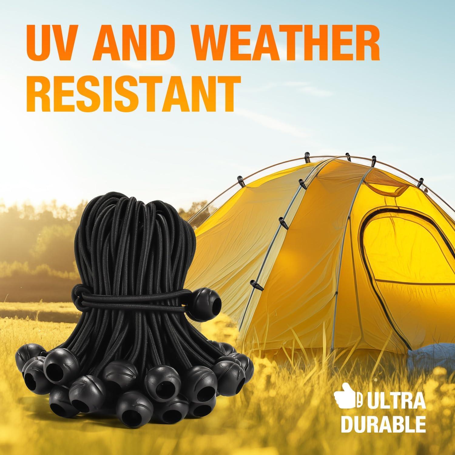 Paquete de 50 Cuerdas Bungee XIANGLE 15.24 cm Alta Resistencia