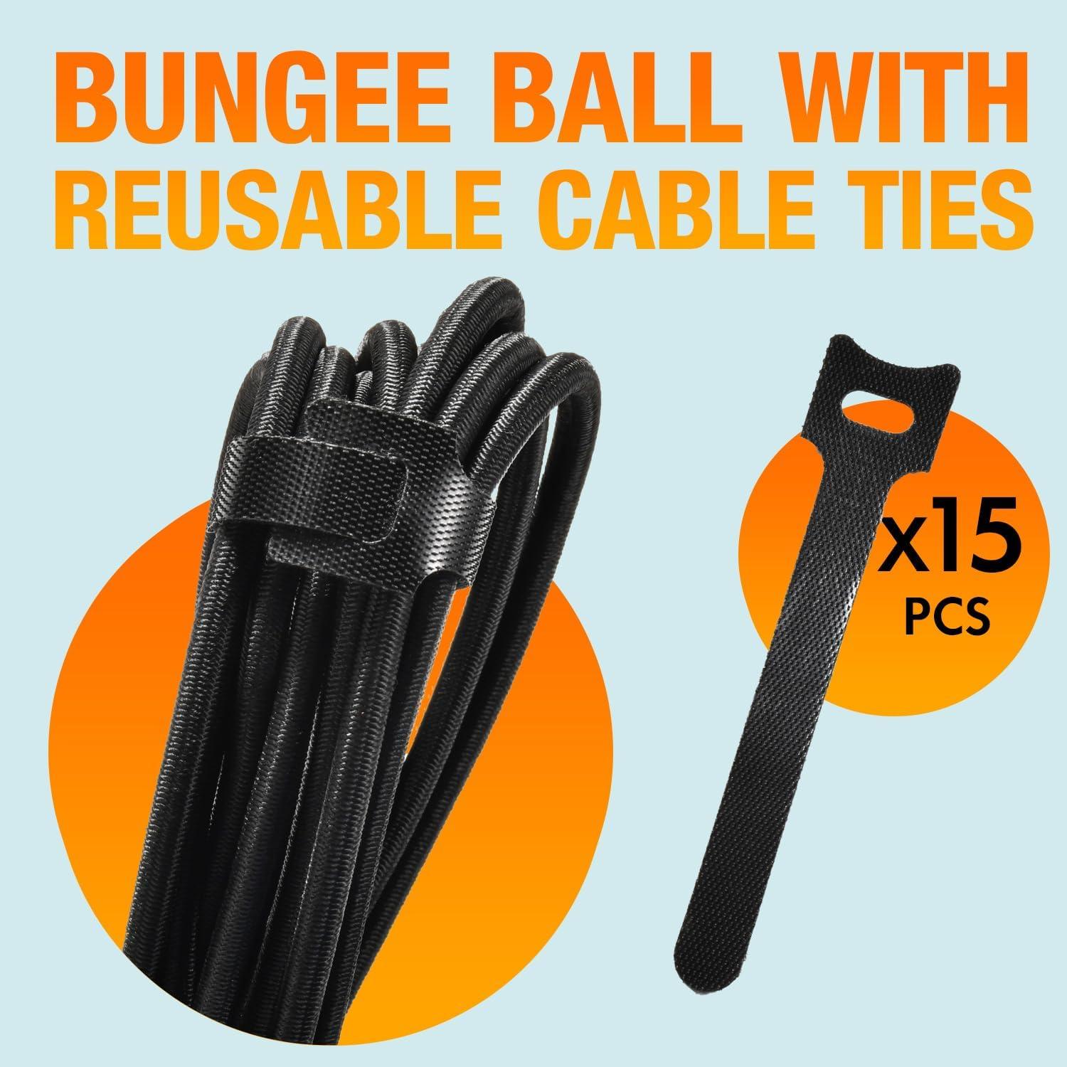 Paquete de 50 Cuerdas Bungee XIANGLE 15.24 cm Alta Resistencia