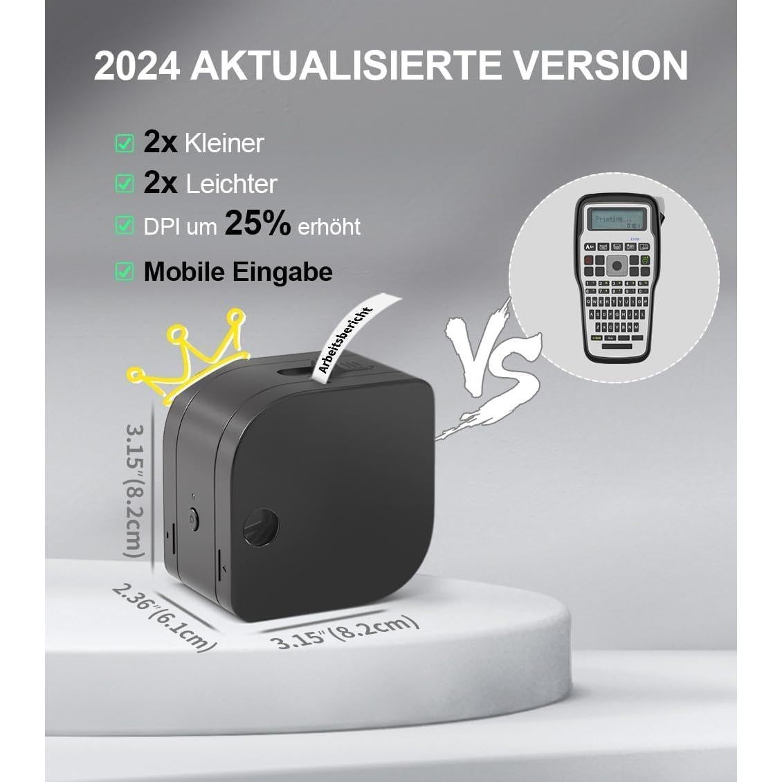 Phomemo P12 Mini Etiquetadora Bluetooth Térmica 12mm Negro