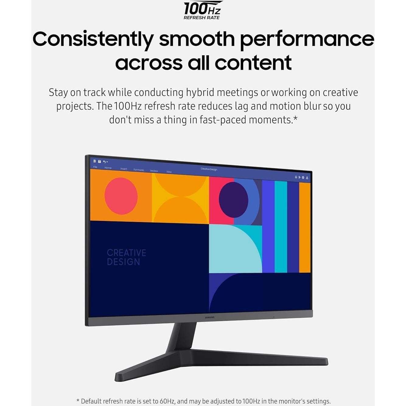 Monitor Samsung 24" S24C332GAN, Panel IPS, 100Hz, HDMI, FreeSync