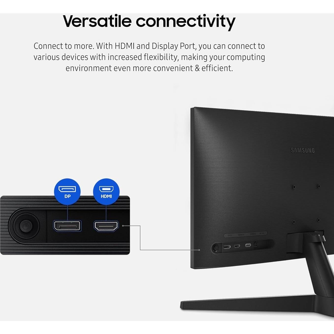 Monitor Samsung 24" S24C332GAN, Panel IPS, 100Hz, HDMI, FreeSync