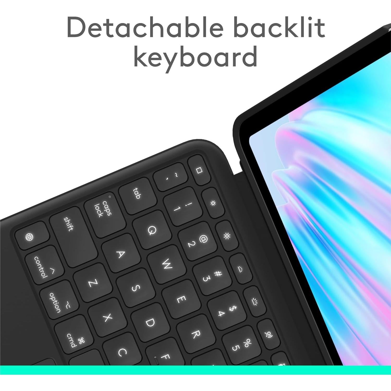Funda con Teclado Logitech Combo Touch para iPad Air 11"