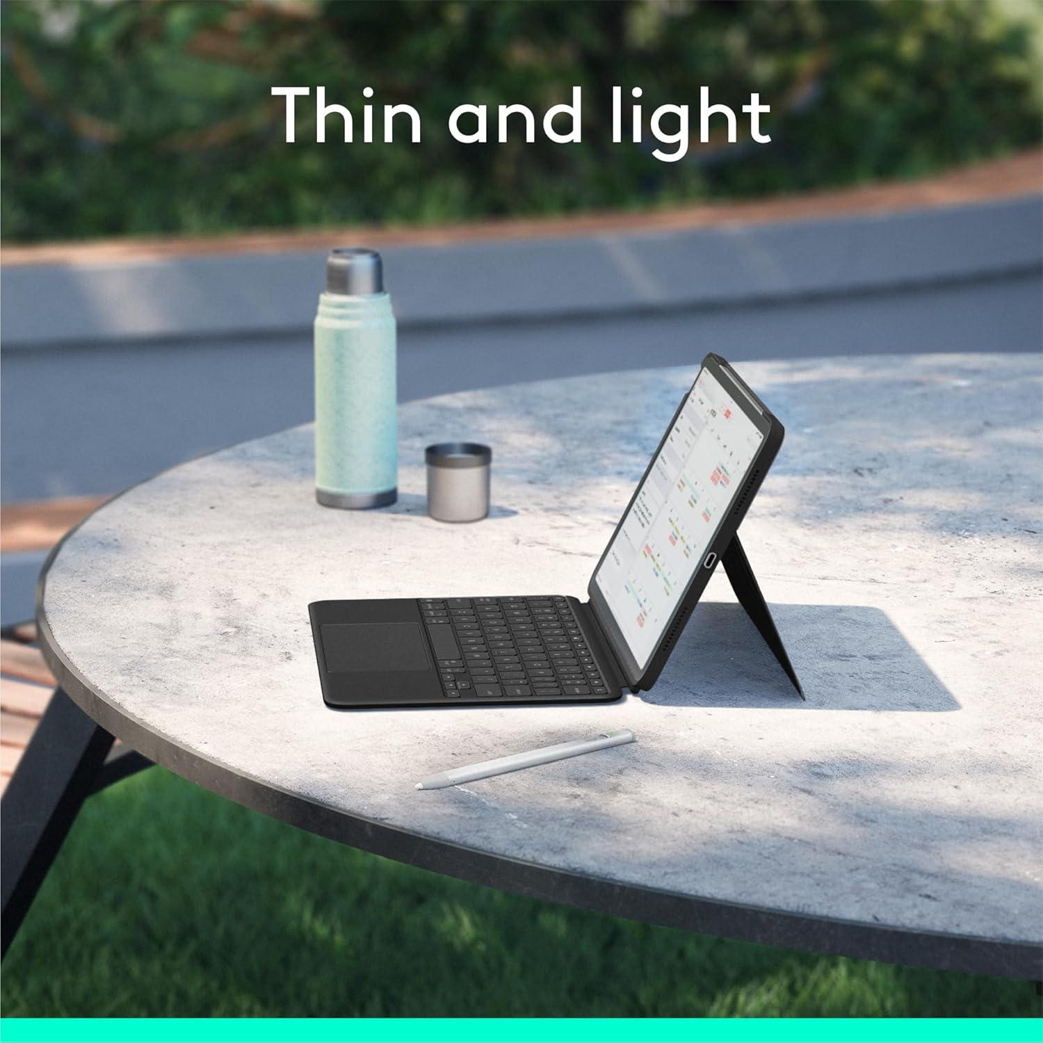 Funda con Teclado Logitech Combo Touch para iPad Air 11"