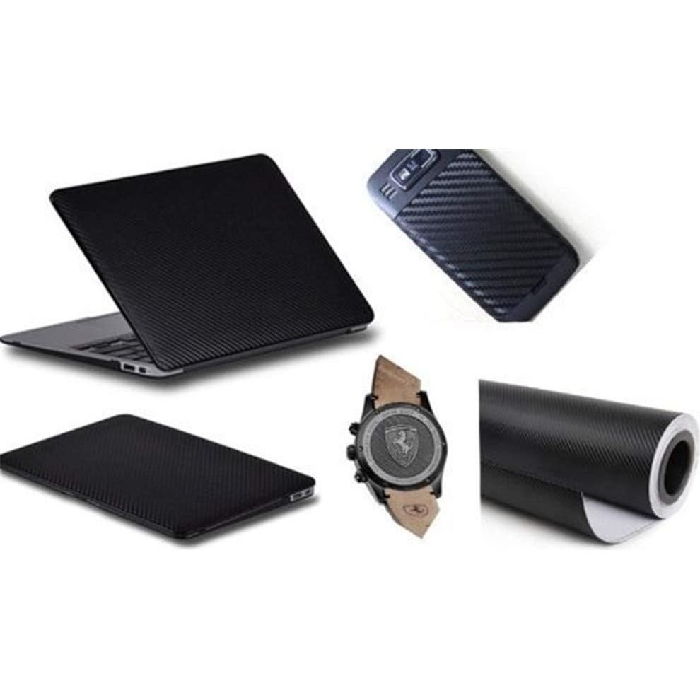 Vinilo Fibra de Carbono 3D Negro F & B LED LIGHTS 30.48x152.4 cm