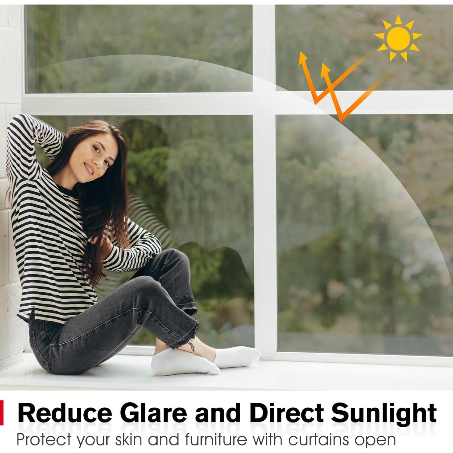 Película de Privacidad Haton 44.5x200cm, Control UV y Calor