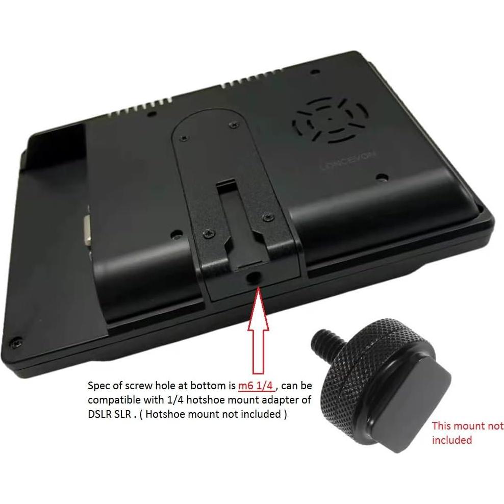 Monitor LONCEVON 7" HDMI VGA 1080P con altavoces