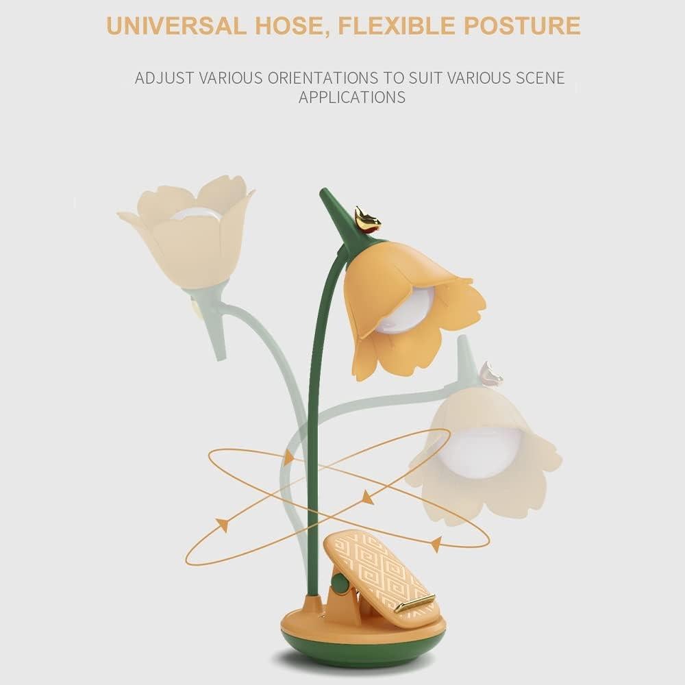 Lámpara de Escritorio LED MAGICKK Rosa Regulable Táctil 1200mAh