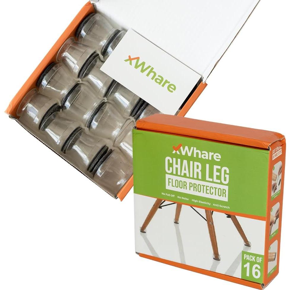 16 Protectores de Suelo de Silicona Xwhare Antideslizantes