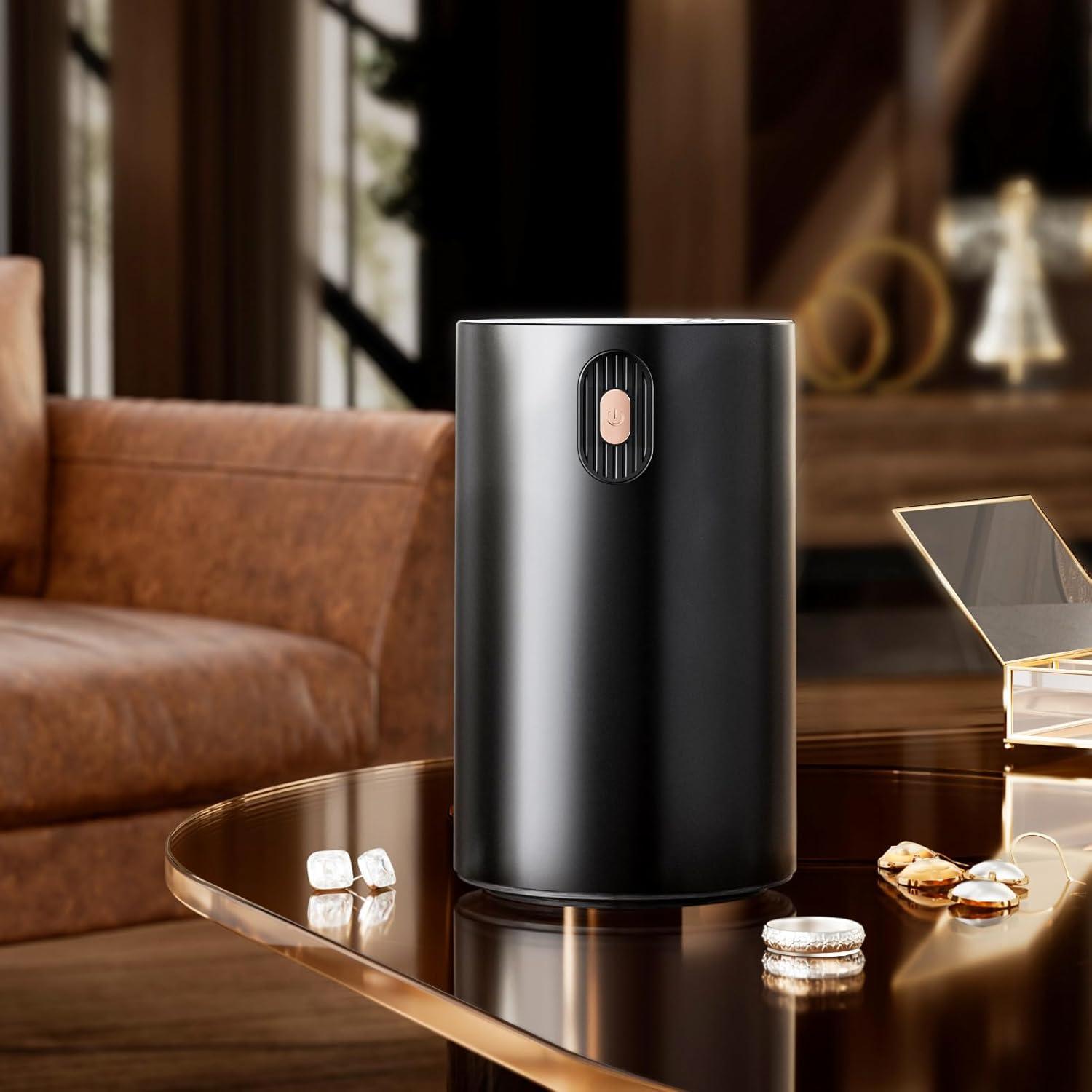 Difusor de Aceite Esencial Sin Agua JUANANIUG Negro 2000mAh