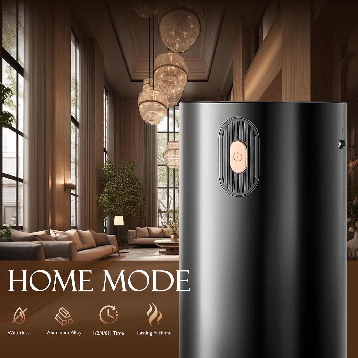 Difusor de Aceite Esencial Sin Agua JUANANIUG Negro 2000mAh