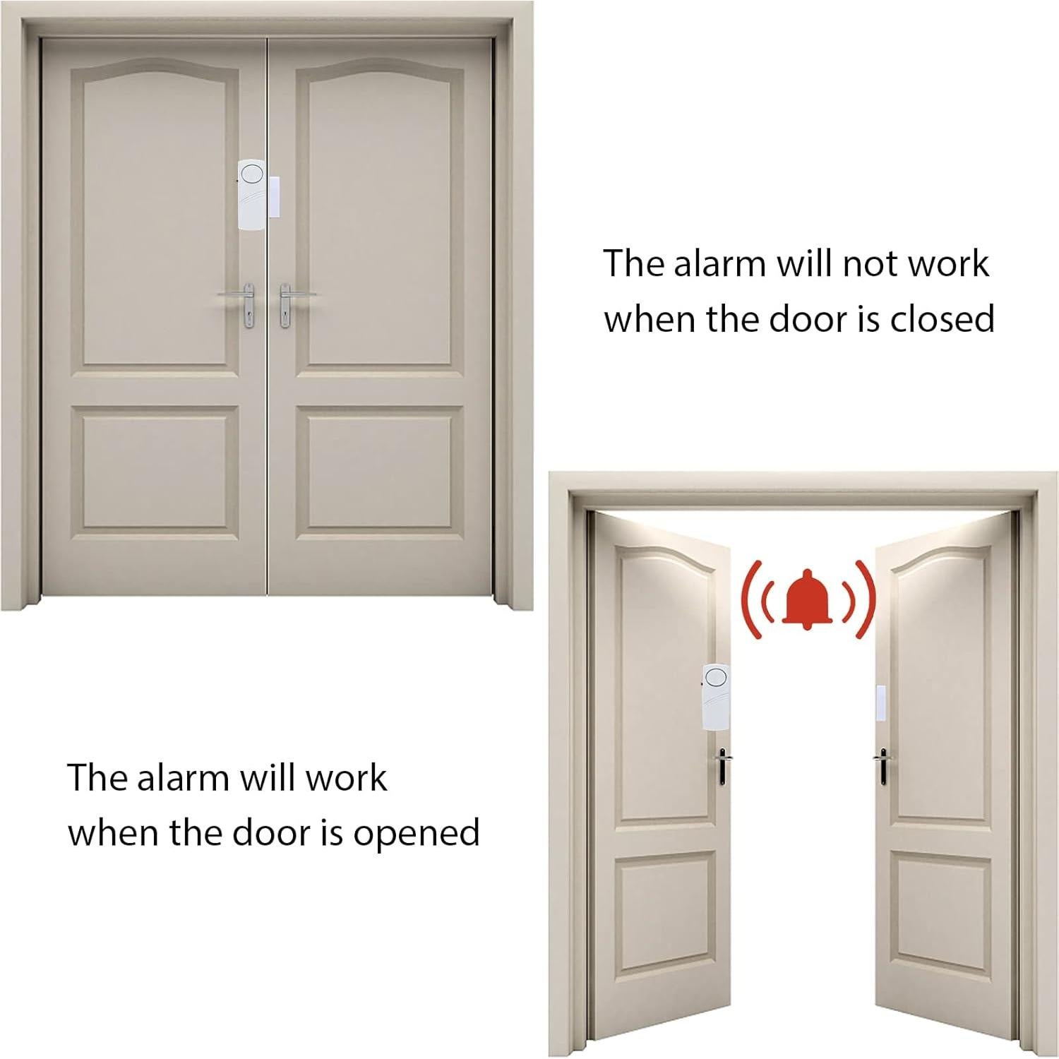 Alarma de Puerta y Ventana WimuPath 90dB - 12 Paquete