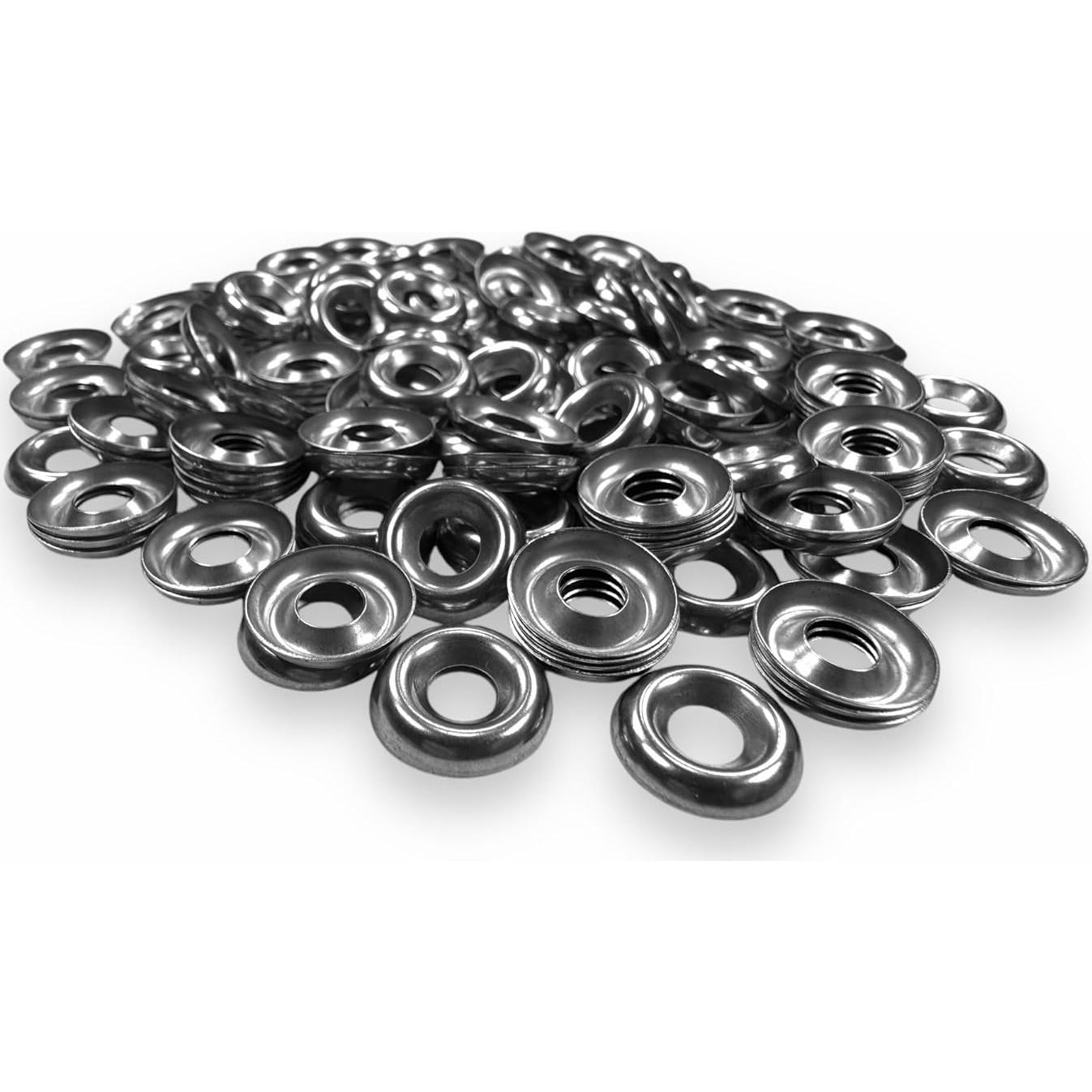 Arandelas de Acero Inoxidable BCP 100 Piezas #6 Acabado 304