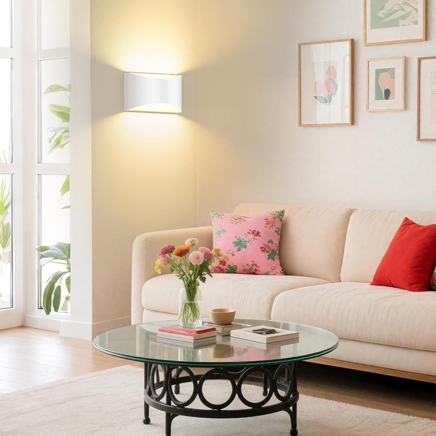 Apliques de Pared Inalámbricos FOLKSMATE Set de 2 Recargables