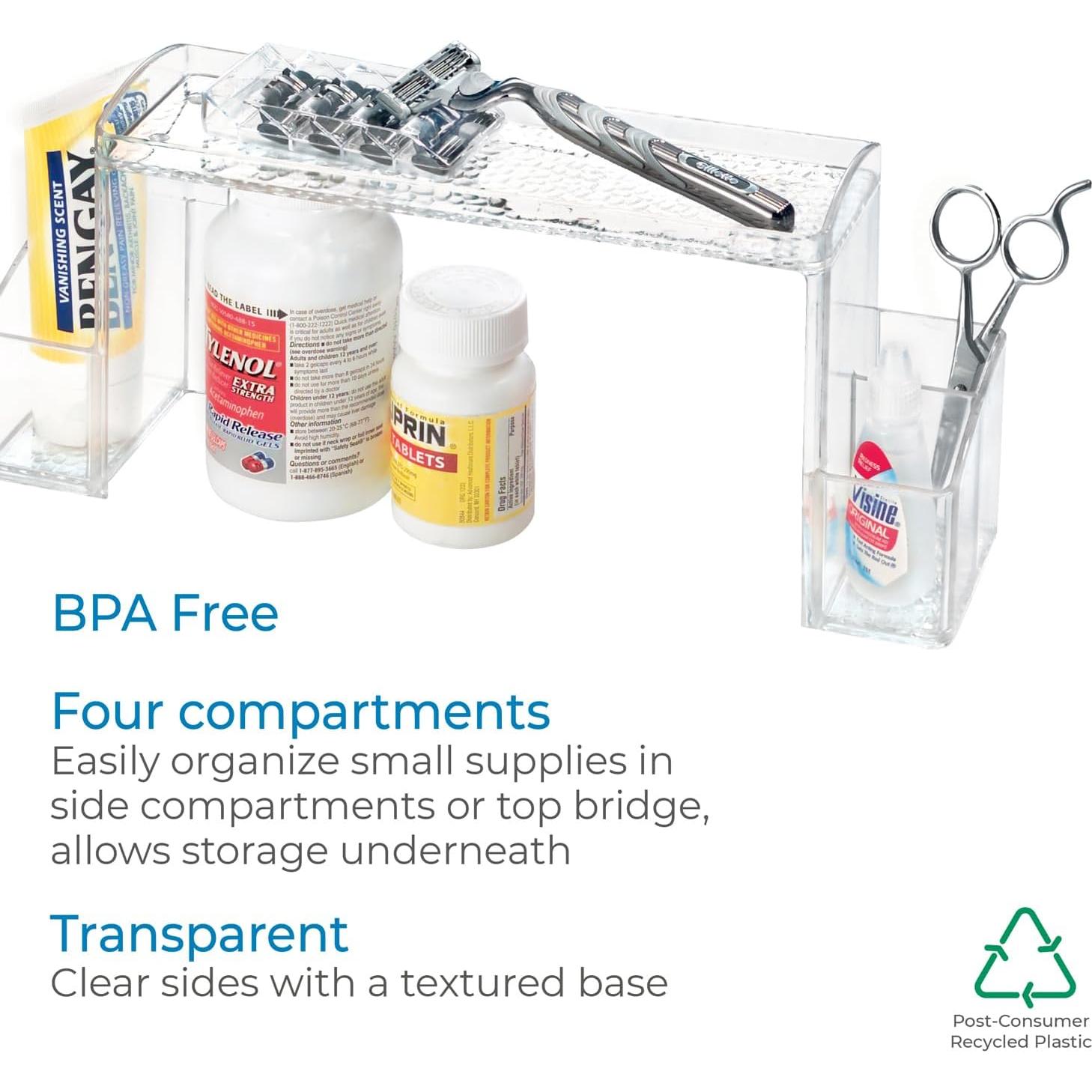 Organizador de Gabinete de Medicina InterDesign 30.48 cm Transparente