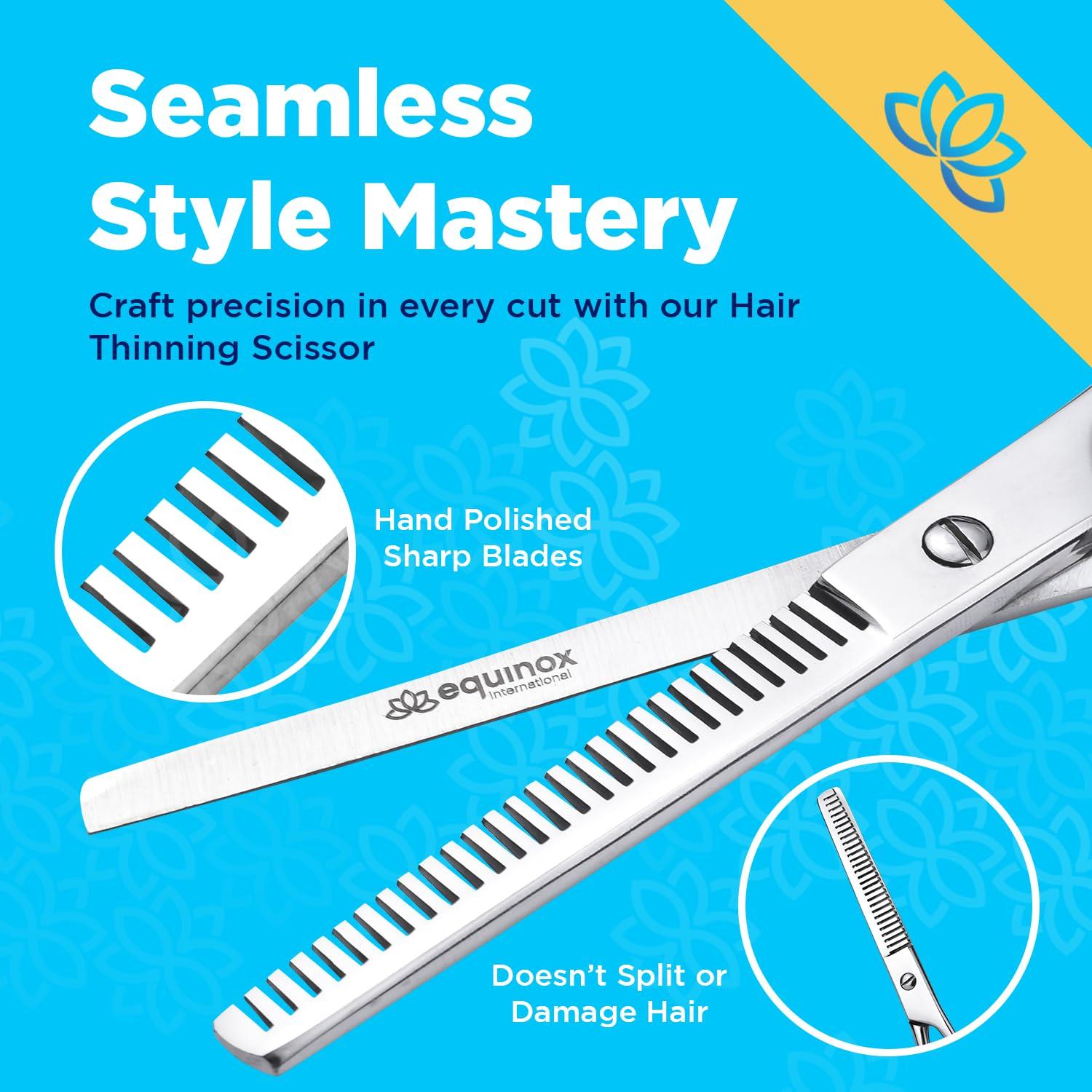 Juego de Tijeras de Corte de Cabello Equinox 6.5" Profesional