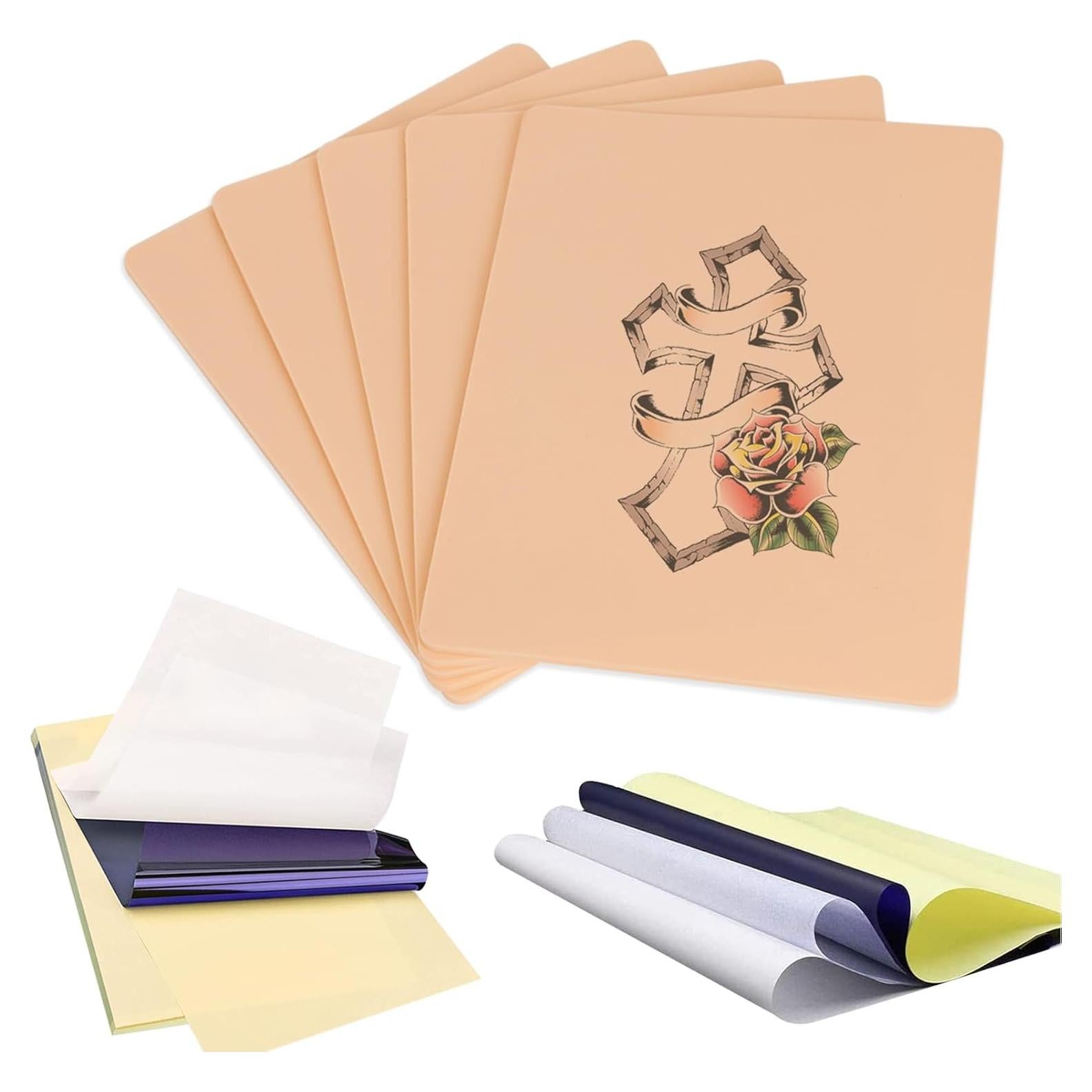 Kit de Piel de Práctica de Tatuaje 3MM + 10 Papeles Transferencia