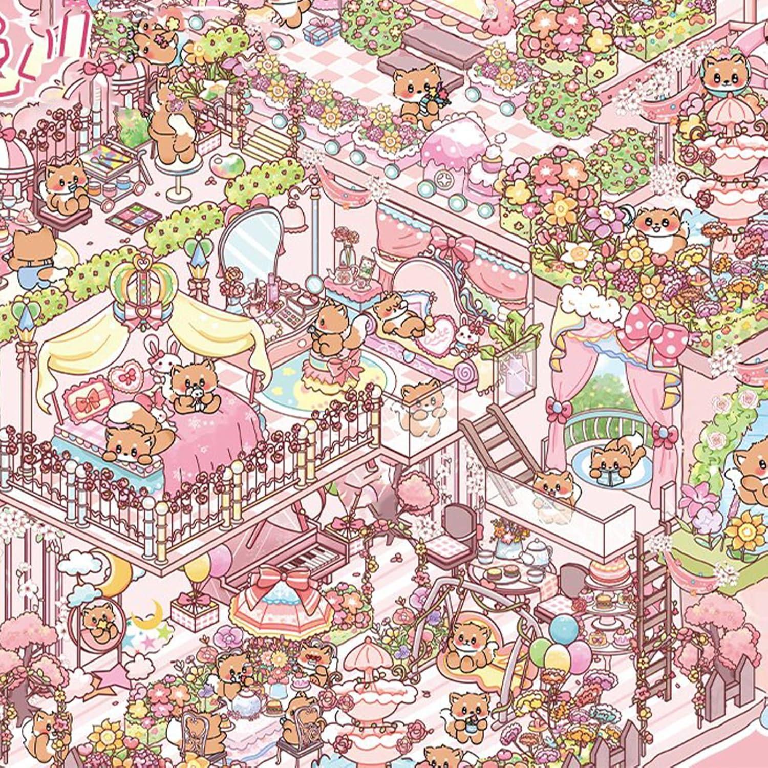 4 Juegos de Stickers 3D DIY Casa BROVITI - Alivio Estrés