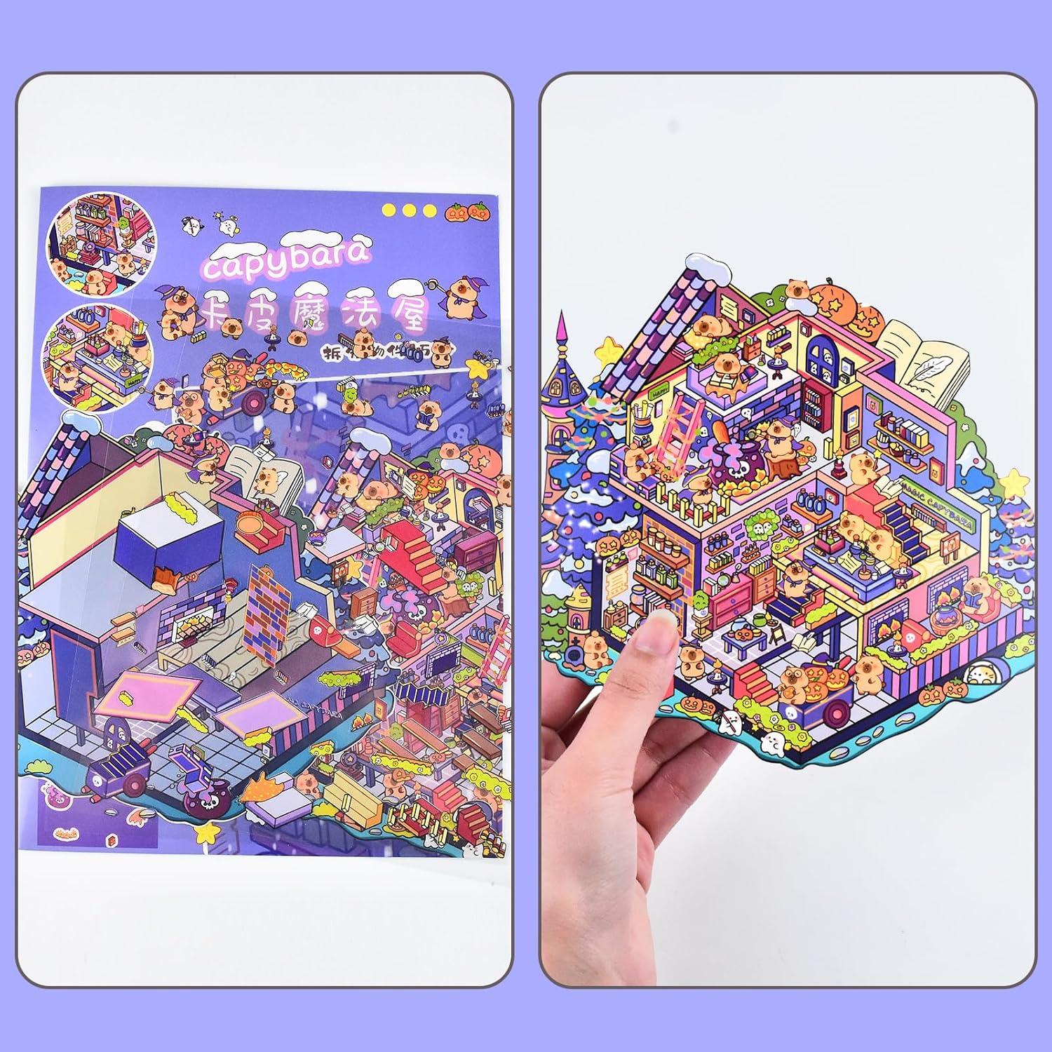 4 Juegos de Stickers 3D DIY Casa BROVITI - Alivio Estrés