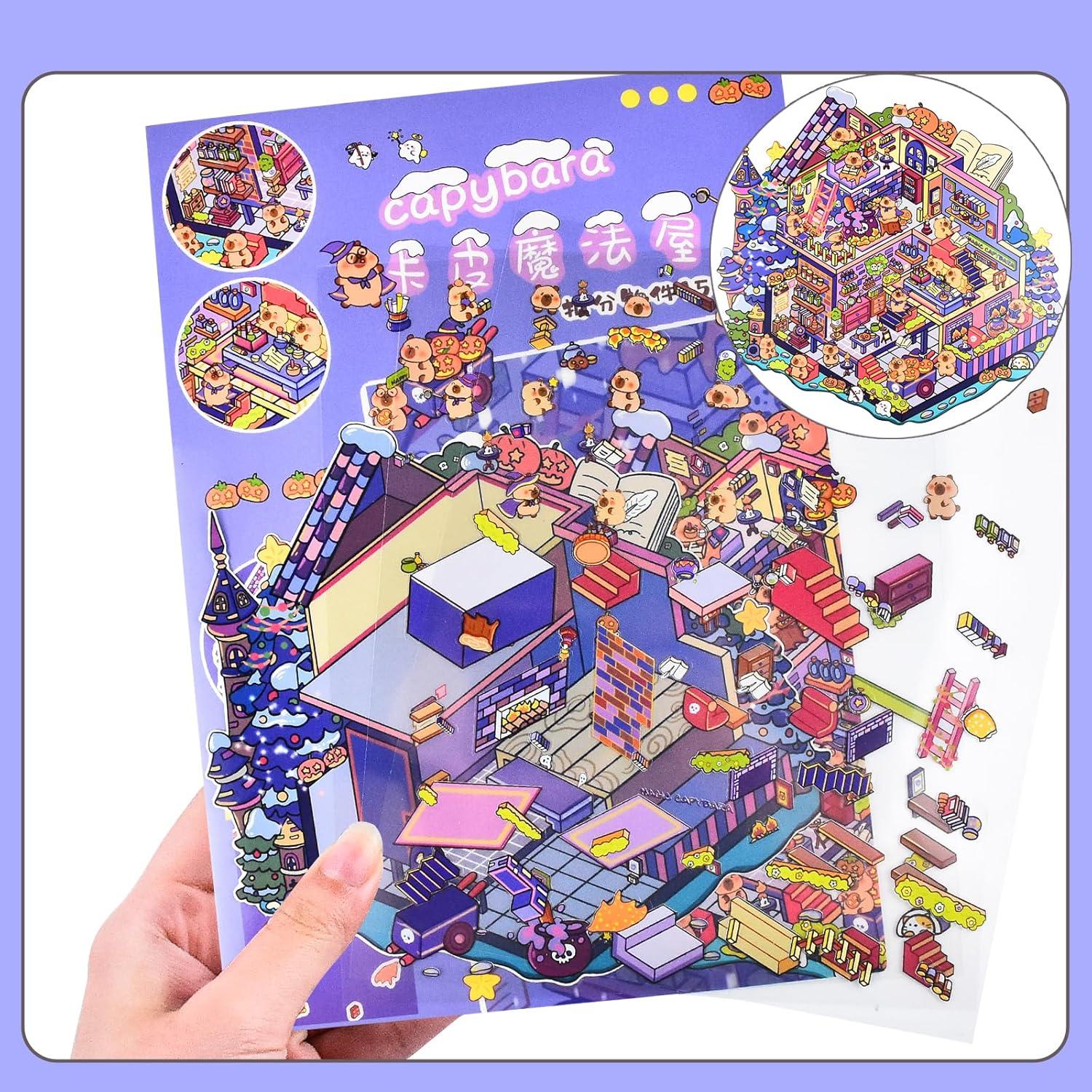 4 Juegos de Stickers 3D DIY Casa BROVITI - Alivio Estrés