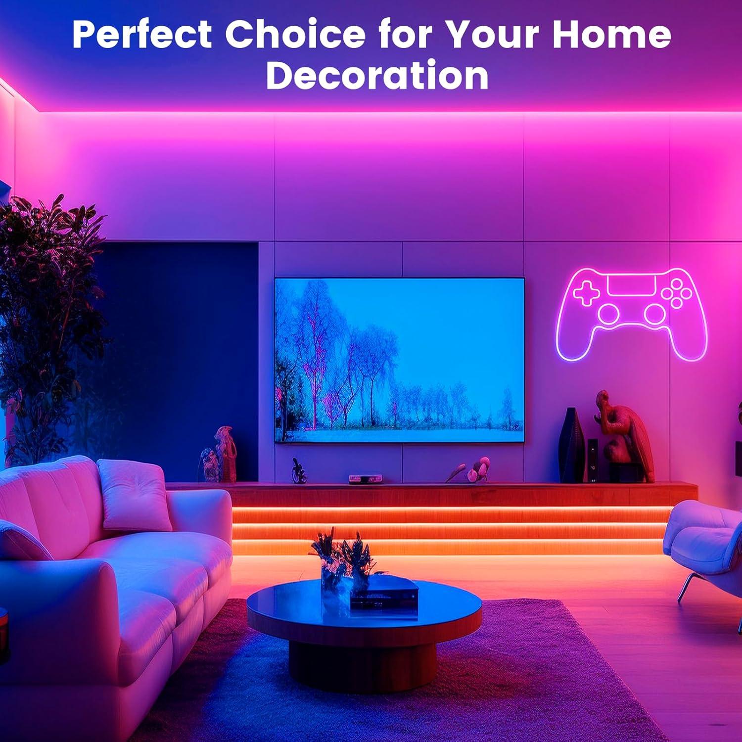 Tira LED Neón RGB 5m AXMVEZ Control APP y Remoto IP67