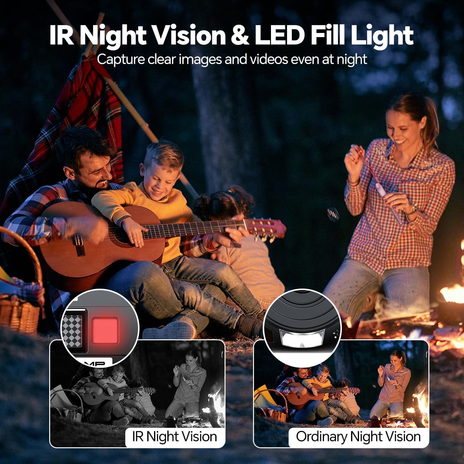 Cámara de Video Camcorder 5K 56MP CAMWORLD con WiFi y Pantalla Táctil