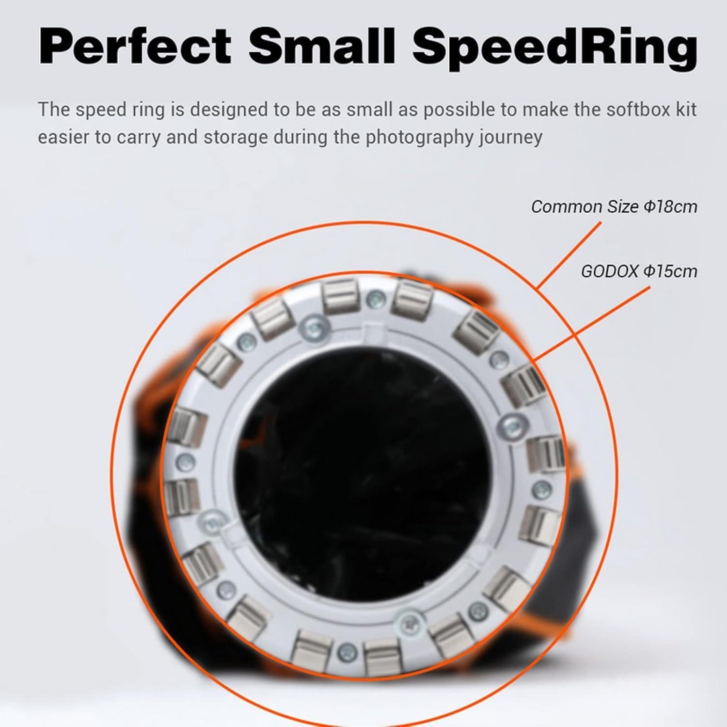 Softbox Parabólico Godox QR-P70 70cm con Difusor y Rejilla