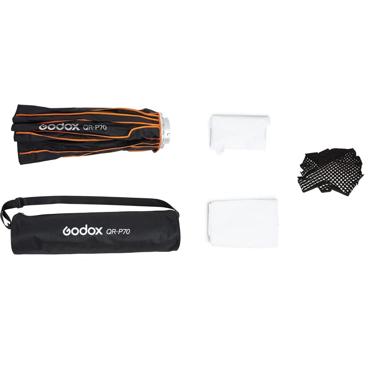 Softbox Parabólico Godox QR-P70 70cm con Difusor y Rejilla