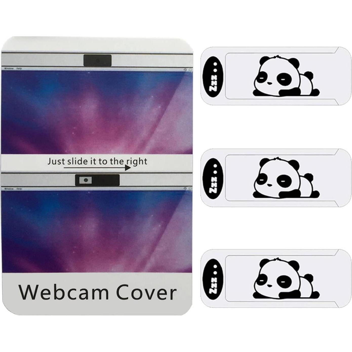 Cubierta de Webcam Linda Panda Ultra Fina para Laptop y PC