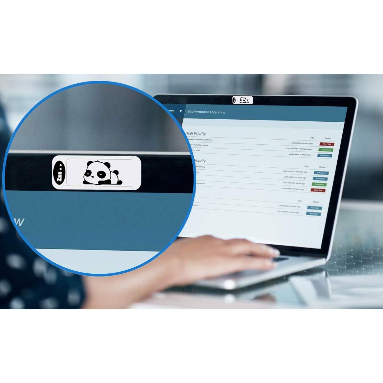 Cubierta de Webcam Linda Panda Ultra Fina para Laptop y PC