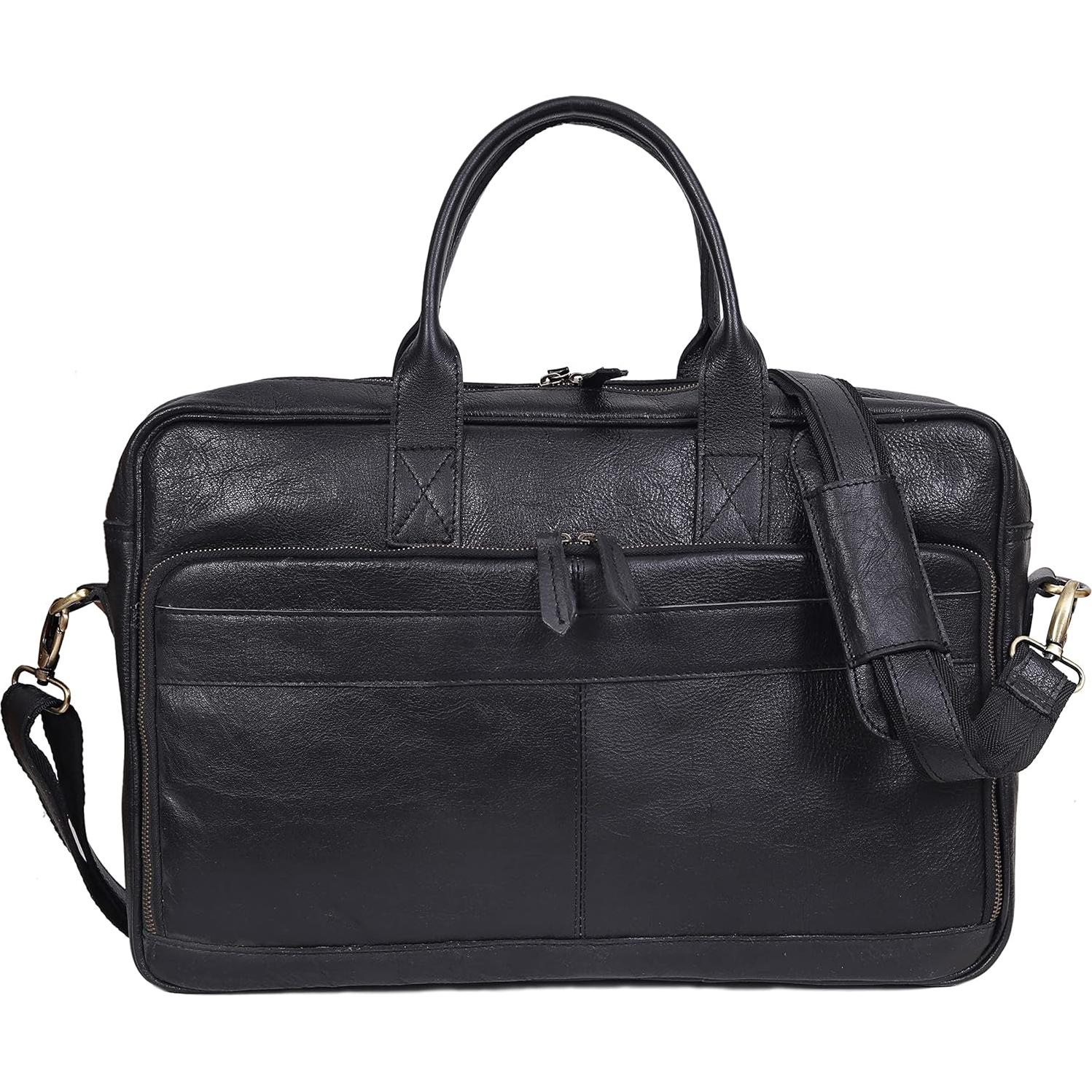 Bolsa de mano de cuero VC Vintage Couture 40.64 cm unisex