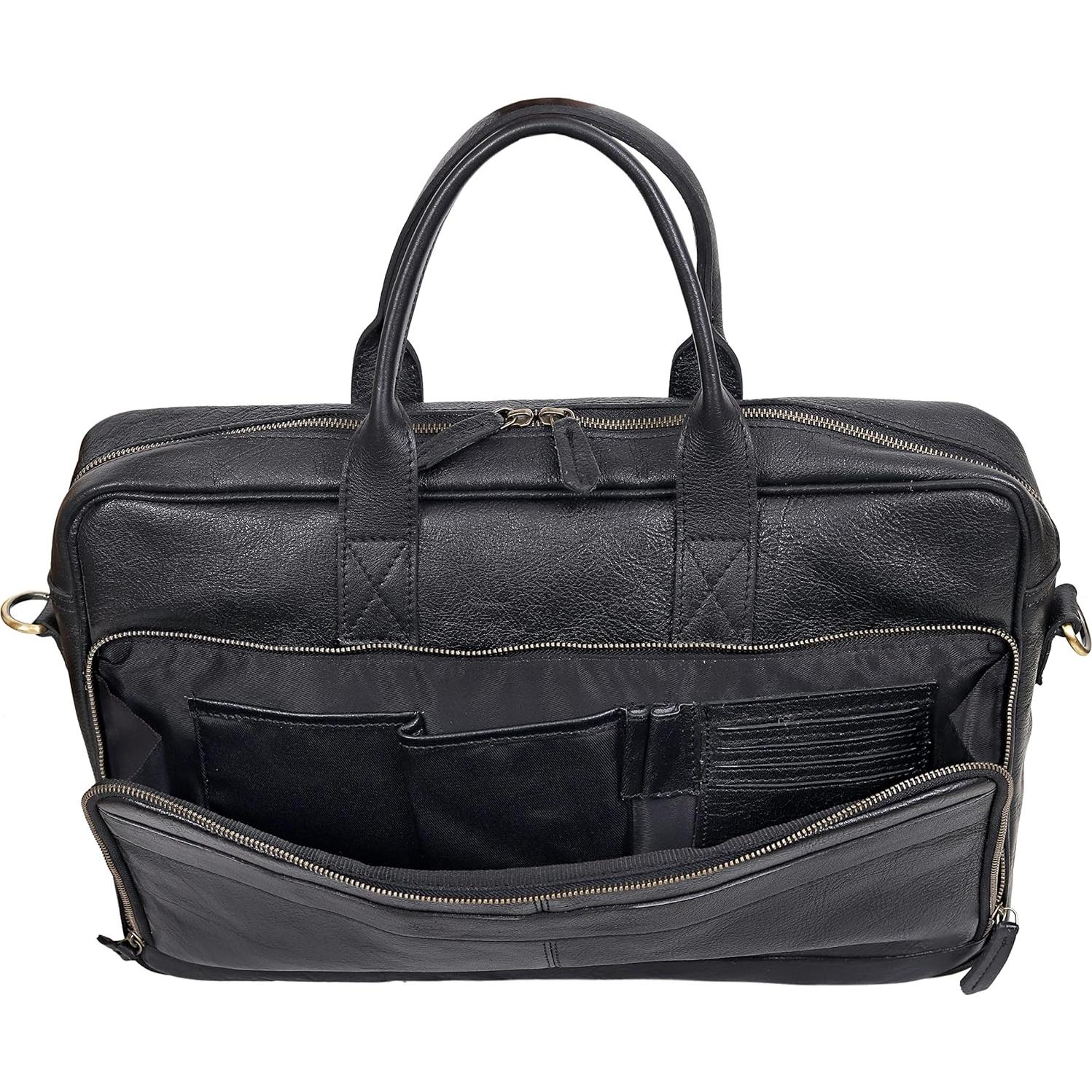 Bolsa de mano de cuero VC Vintage Couture 40.64 cm unisex