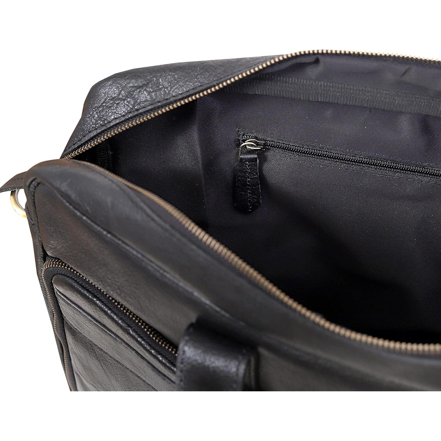 Bolsa de mano de cuero VC Vintage Couture 40.64 cm unisex