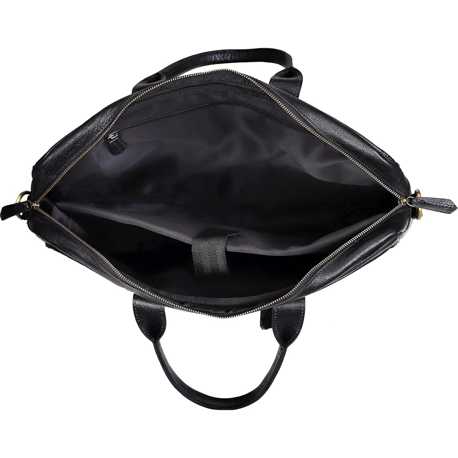 Bolsa de mano de cuero VC Vintage Couture 40.64 cm unisex