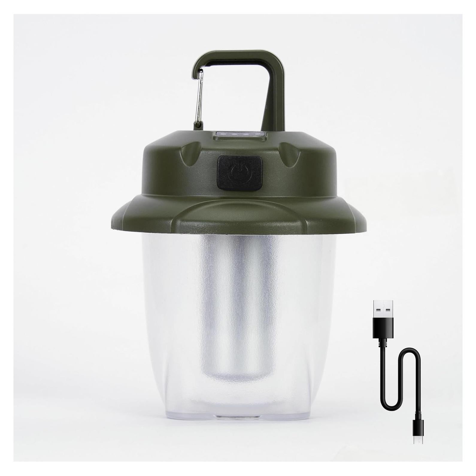 Linterna de Camping Recargable Geperll 450LM Verde Portátil