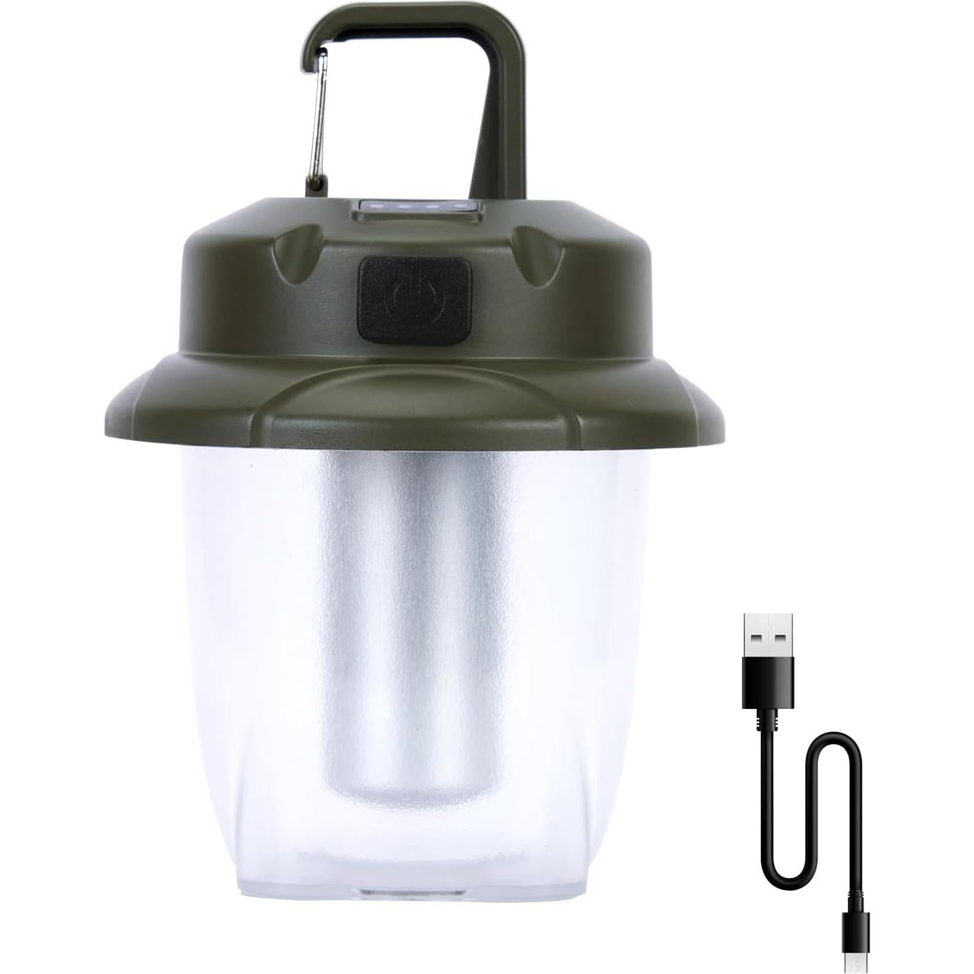 Linterna de Camping Recargable Geperll 450LM Verde Portátil