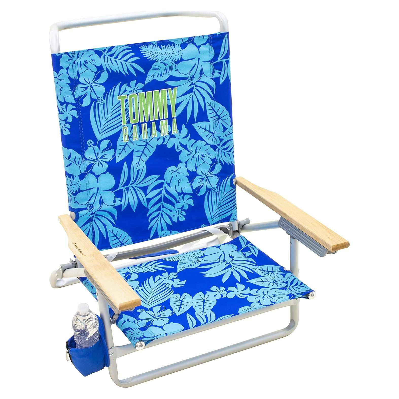 Silla de Playa Tommy Bahama 5 Posiciones con Portavasos