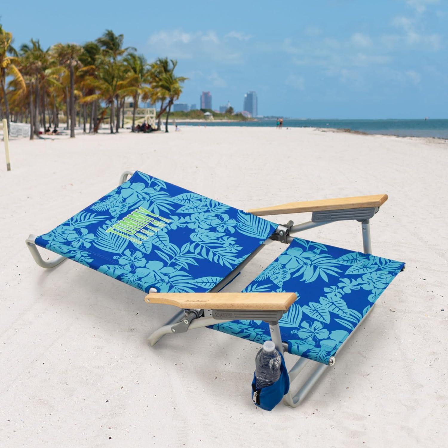 Silla de Playa Tommy Bahama 5 Posiciones con Portavasos