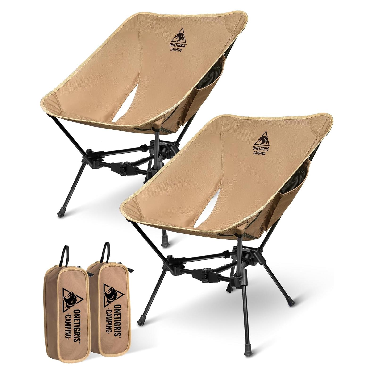 Sillas de Camping OneTigris Tigerblade Plegables 150 kg 2 Pack