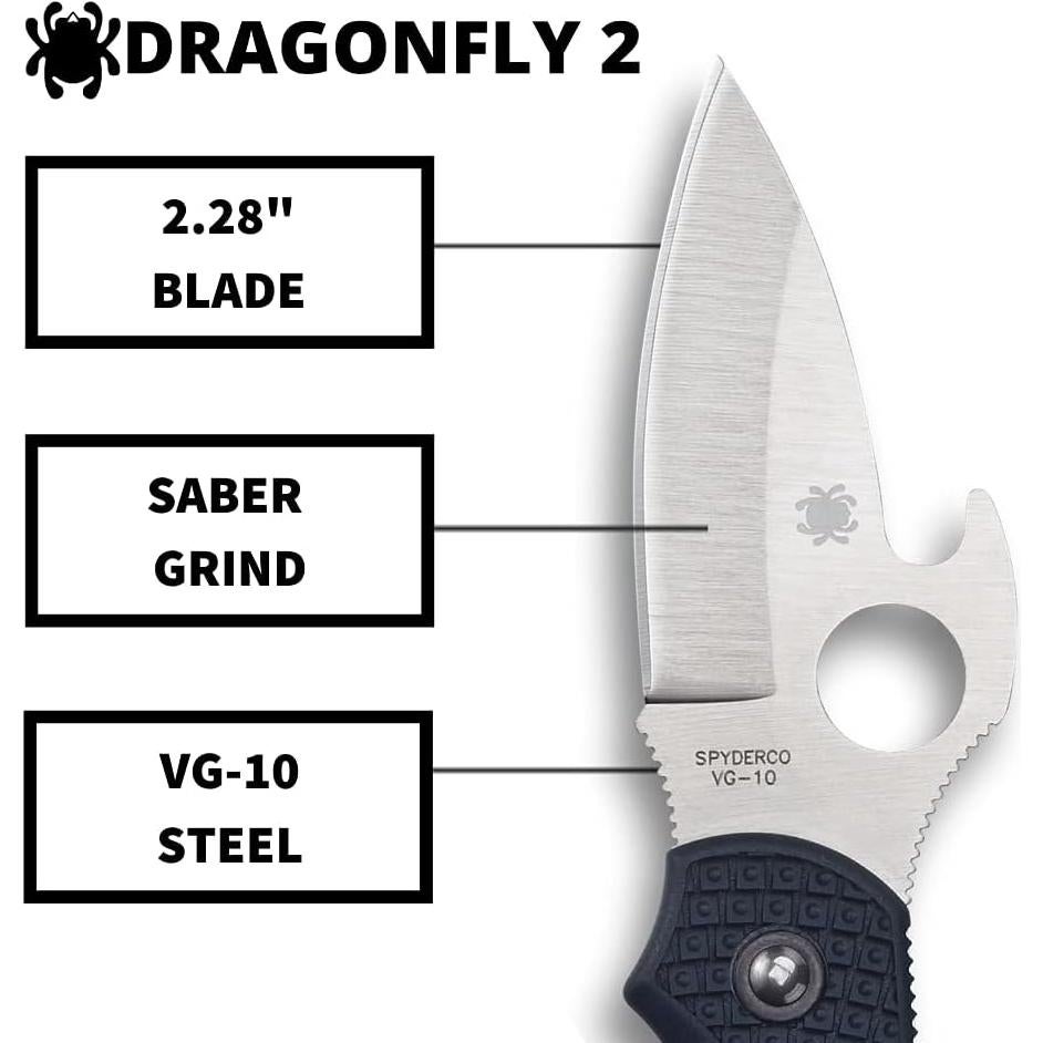 Cuchillo Plegable Spyderco Dragonfly 2 Hoja VG-10 6.03 cm