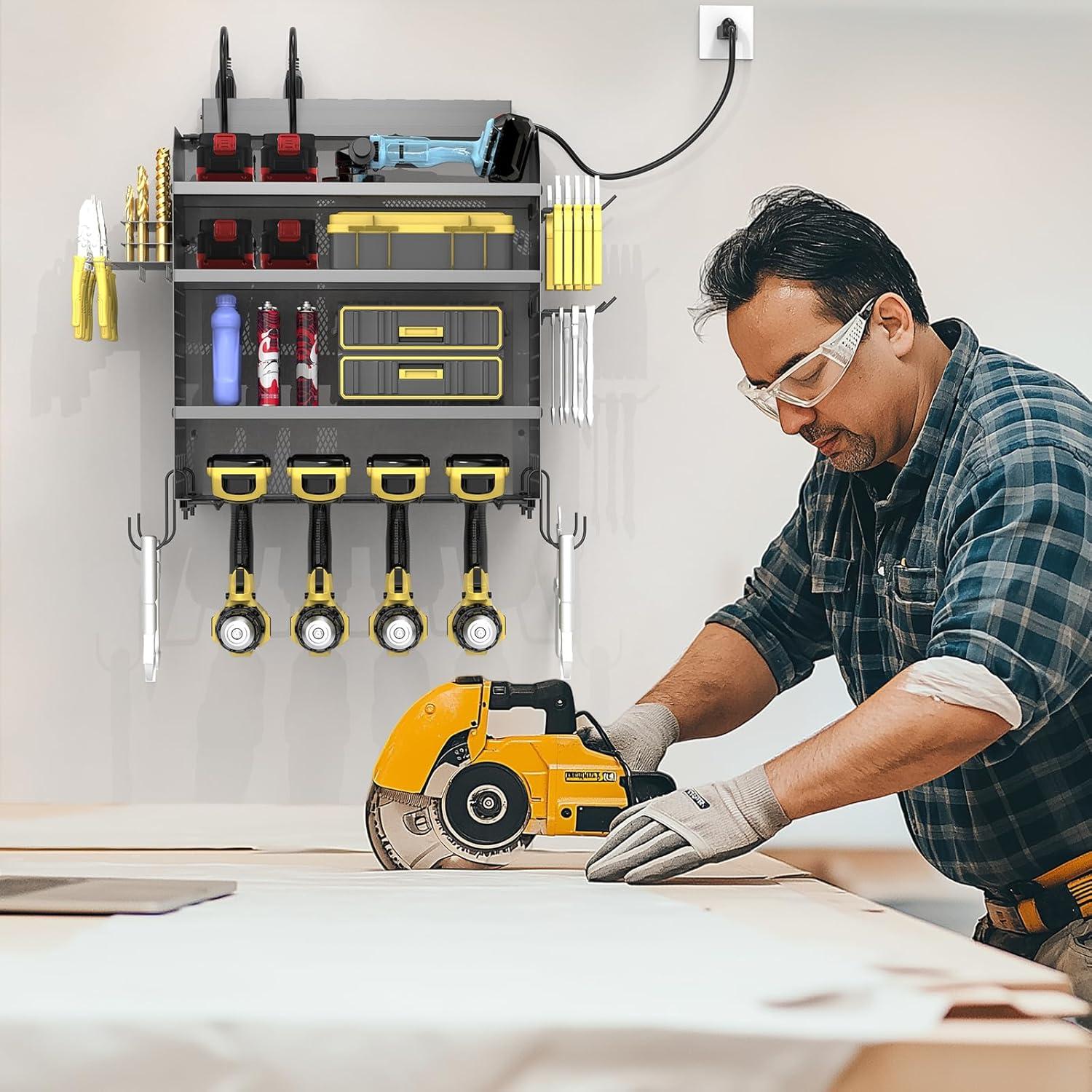 Soporte de Taladro Montado en Pared OKKMAX 4 Capas 86kg