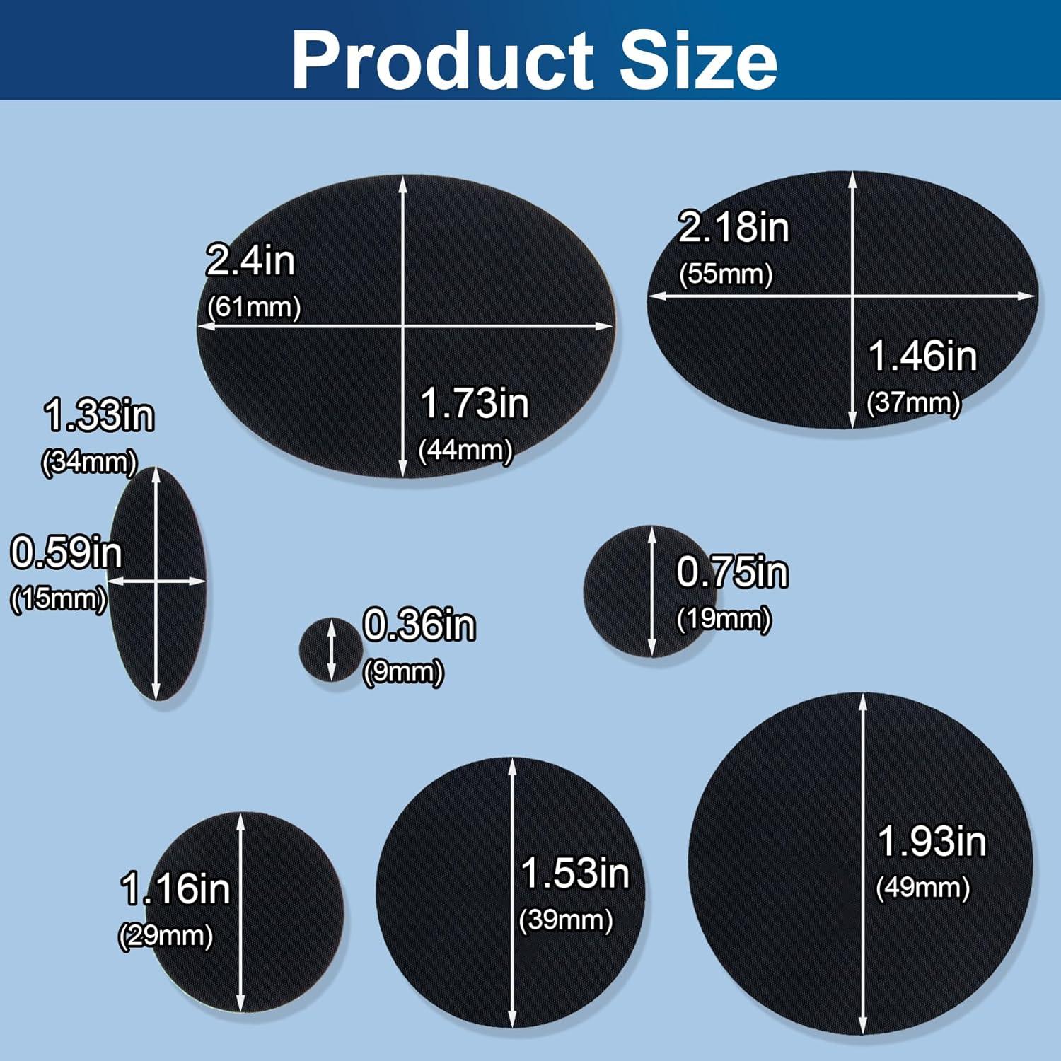 16 Parches de Reparación Autoadhesivos SmallCat - Negros