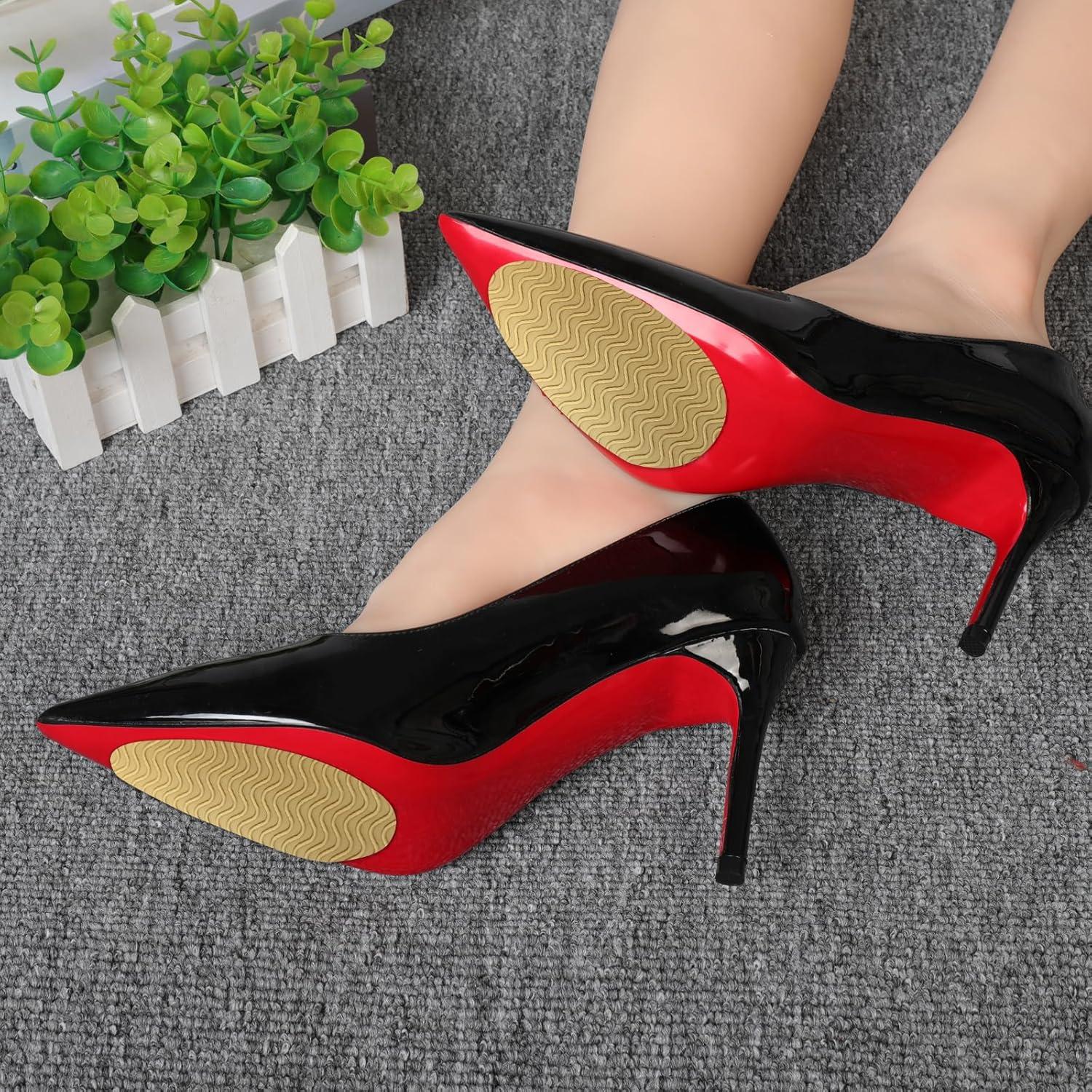 Almohadillas Antideslizantes para Zapatos Ashoesert - 3 Pares Amarillo