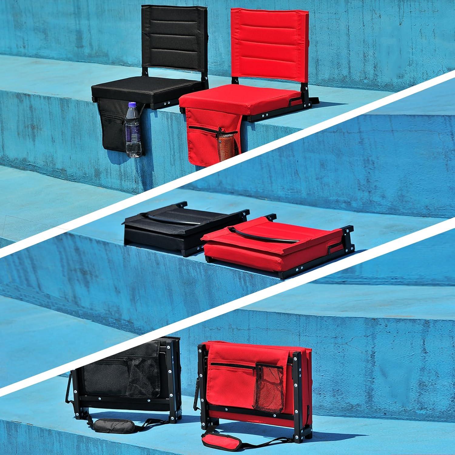 Silla Plegable Portátil ZOTORUN ZR8001 con Soporte y Cojín