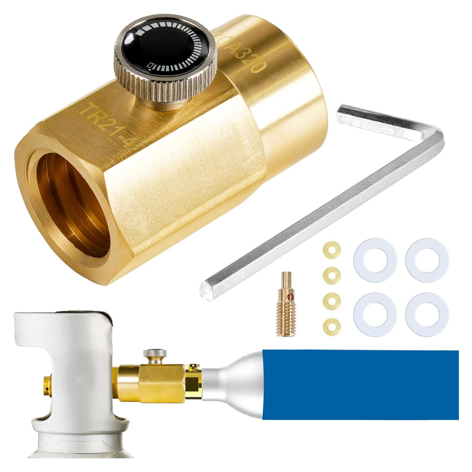 Adaptador de Recarga CO2 CGA320 para Fizzi One Touch Jet