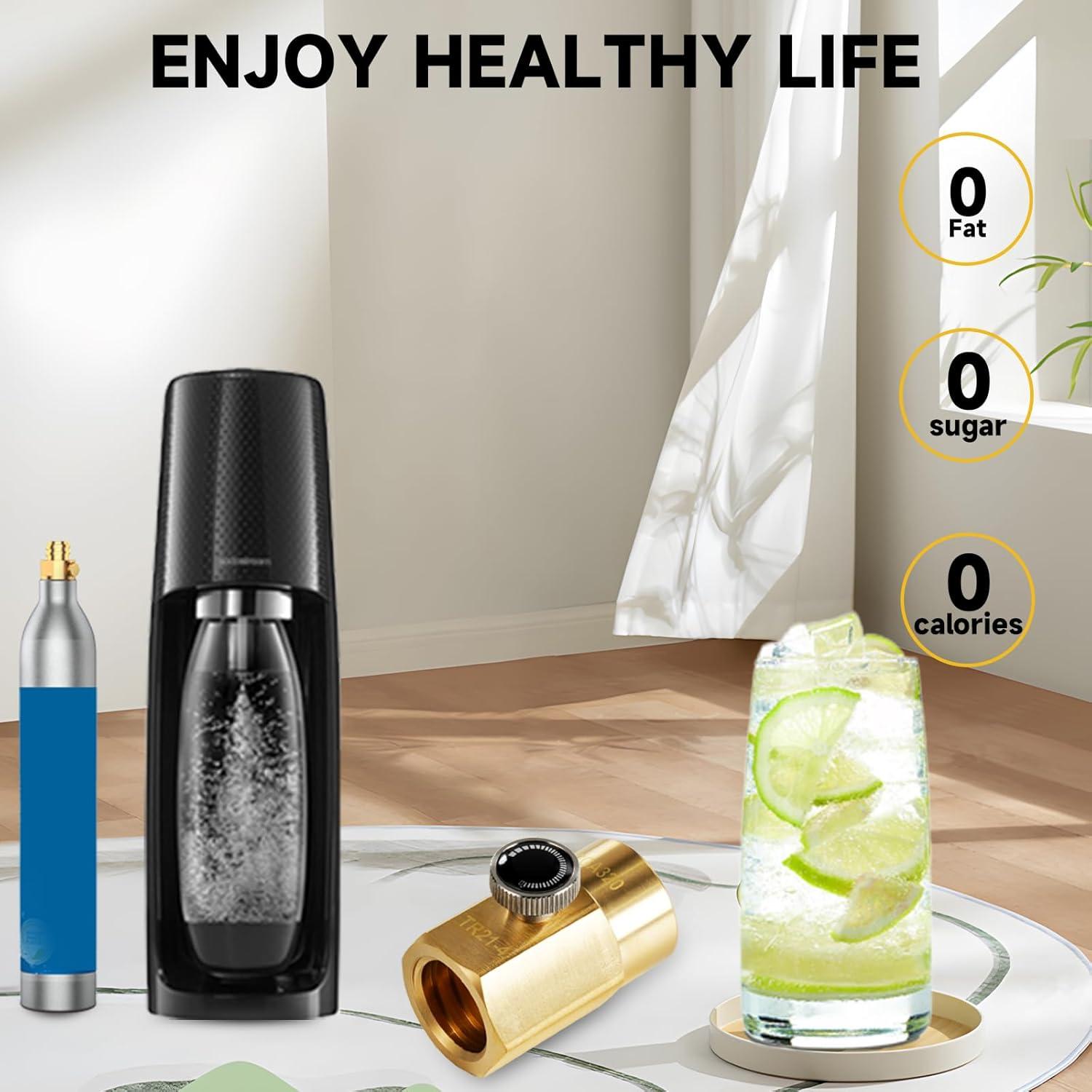 Adaptador de Recarga CO2 CGA320 para Fizzi One Touch Jet