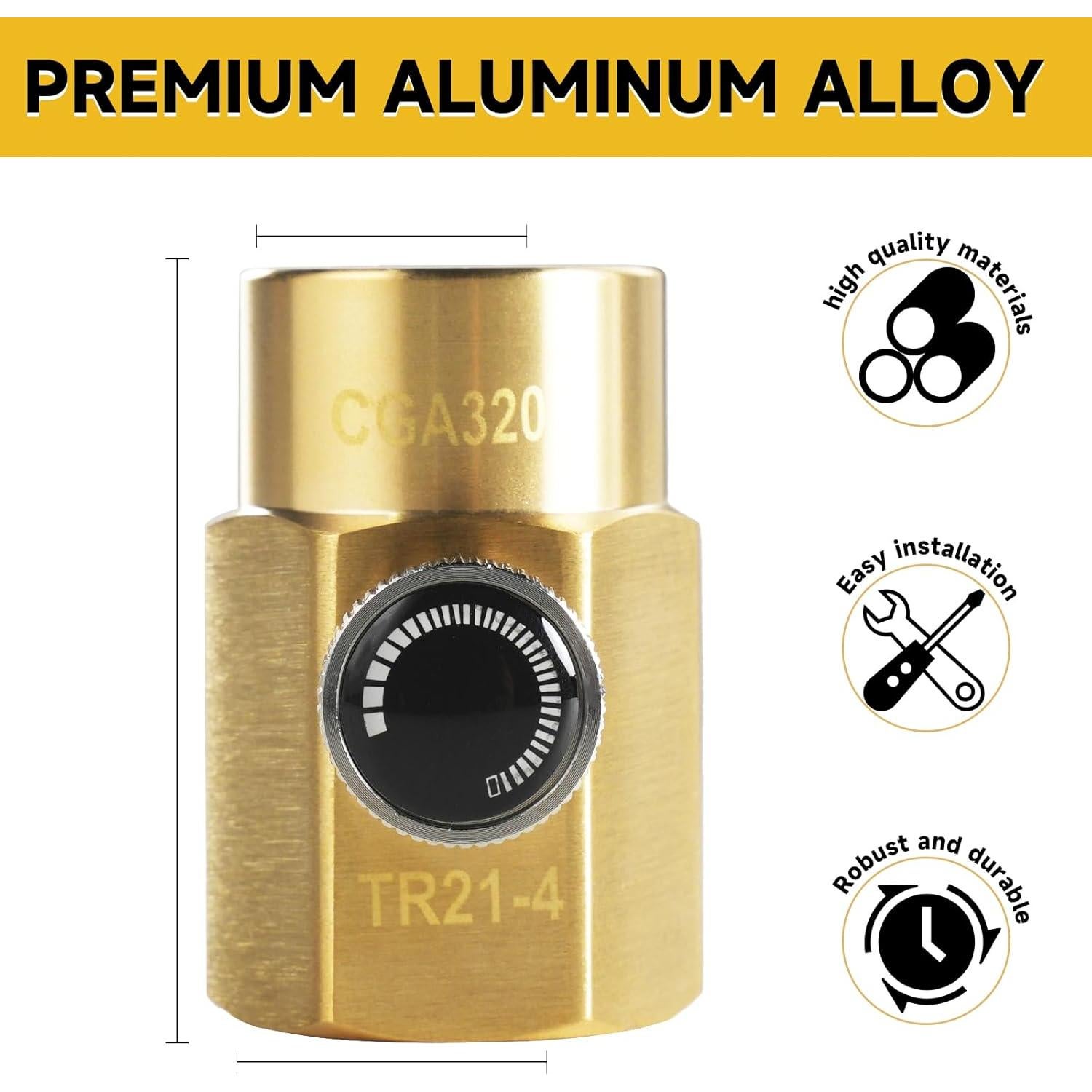 Adaptador de Recarga CO2 CGA320 para Fizzi One Touch Jet